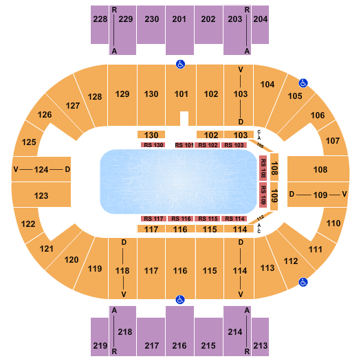 Pensacola Bay Center Disney On Ice 2 Seating Chart