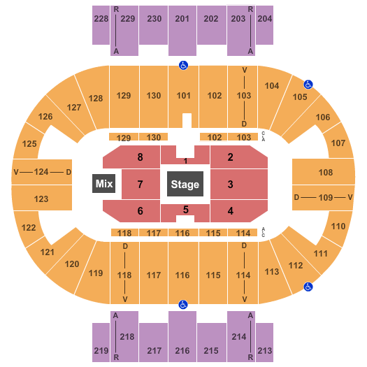 Pensacola Bay Center In Real Life Comedy Tour Seating Chart