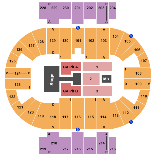 Pensacola Bay Center Thomas Rhett Seating Chart