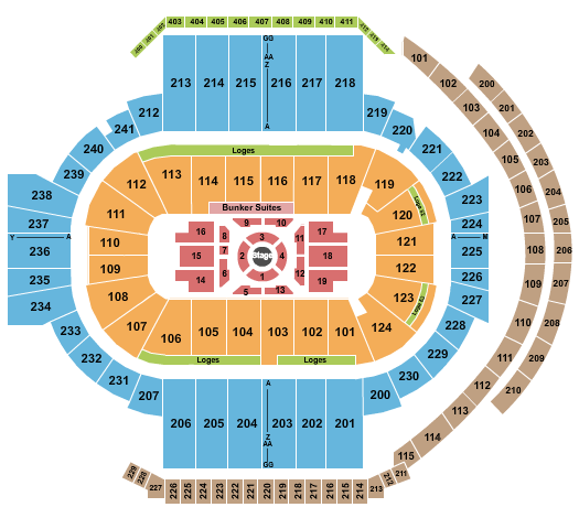 PeoplesBank Arena Seating Chart