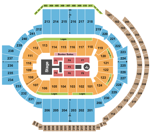 PeoplesBank Arena Seating Chart