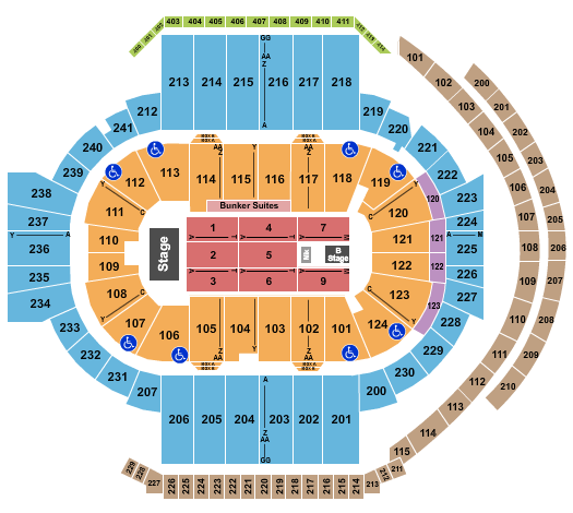 PeoplesBank Arena Pentatonix Seating Chart