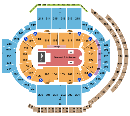 PeoplesBank Arena Playboi Carti Seating Chart