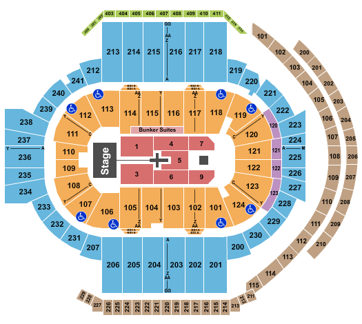 PeoplesBank Arena TobyMac 2 Seating Chart