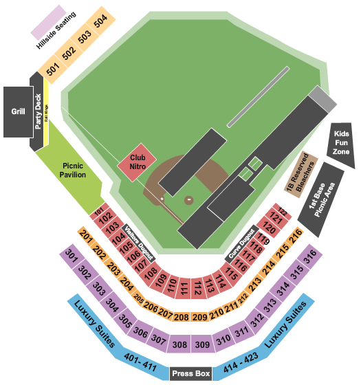 Peoples Natural Gas Field Nitro Circus Seating Chart