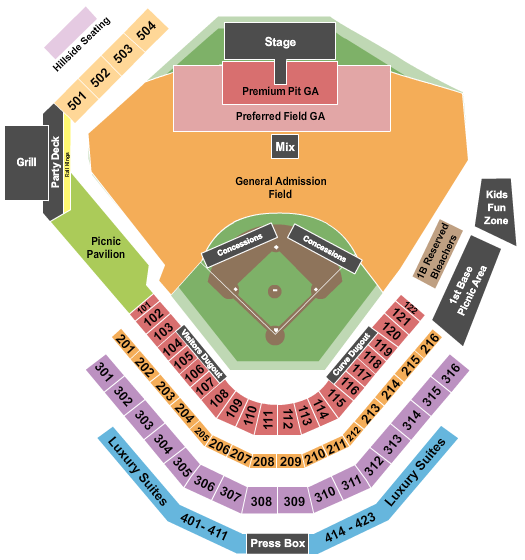 Peoples Natural Gas Field Old Dominion Seating Chart