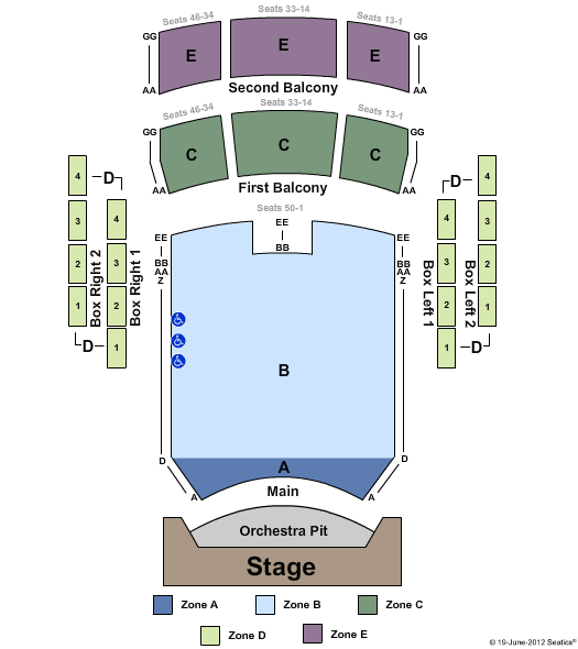 Peoria Civic Center - Theater Baseball Seating Chart