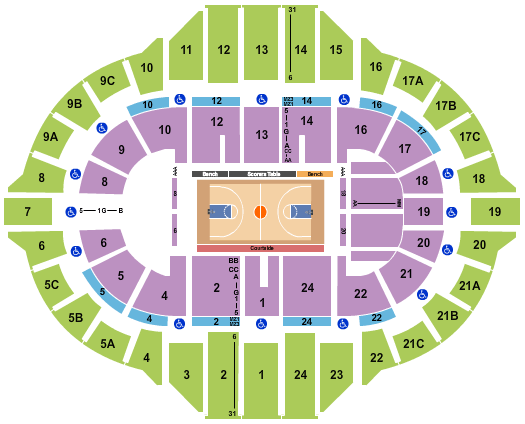 Peoria Civic Center - Arena Basketball Globetrotters Seating Chart