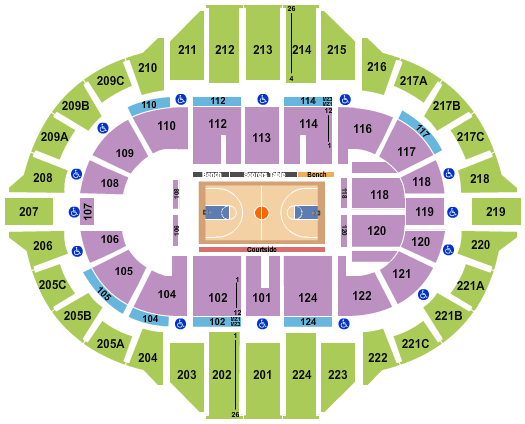 Peoria Civic Center - Arena Basketball Globetrotters Seating Chart