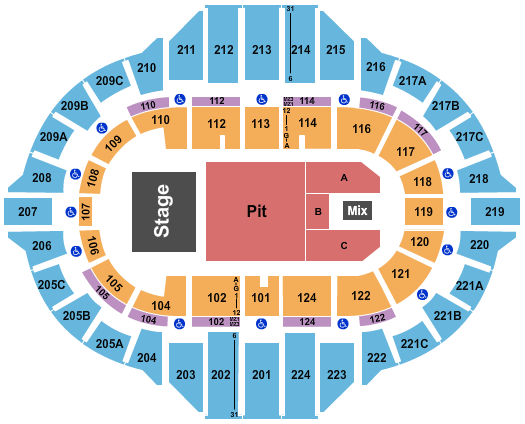 Peoria Civic Center - Arena Seating Chart