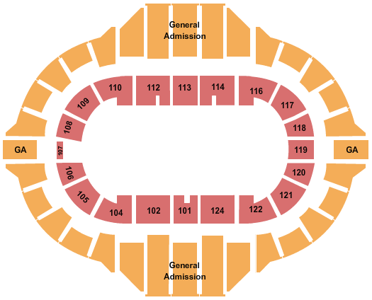 Peoria Civic Center Arena Tickets And Seating Chart Etc 