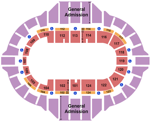 Peoria Civic Center - Arena Demolition Derby Seating Chart