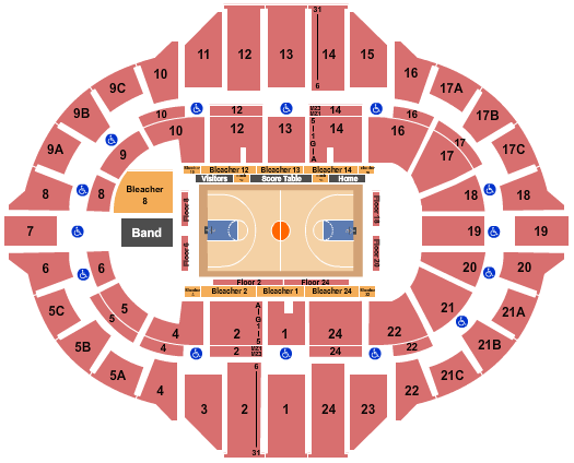 Peoria Civic Center - Arena Harlem Globetrotters Seating Chart