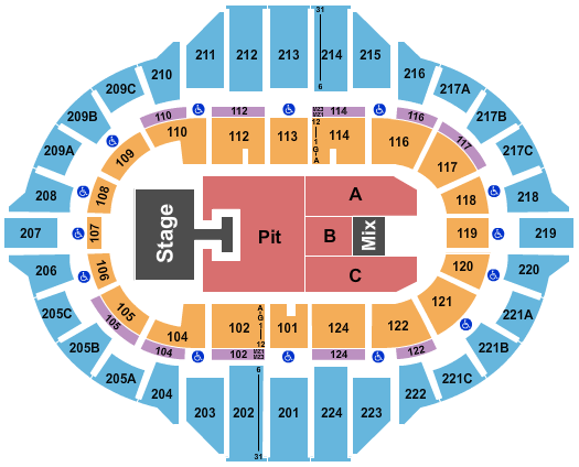 Peoria Civic Center - Arena Hardy Seating Chart