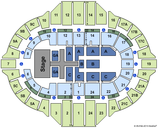 Peoria Civic Center - Arena Kenny Chesney Seating Chart