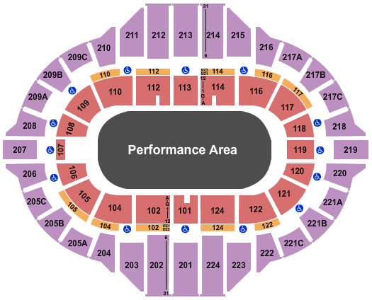 Peoria Civic Center - Arena Monster Trucks Seating Chart