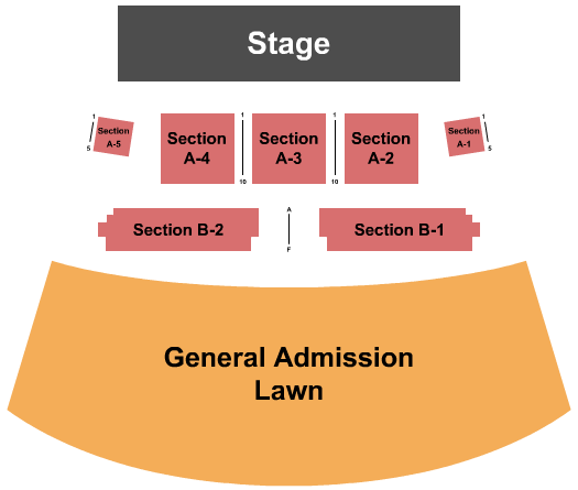 Pepsi Amphitheatre at Fort Tuthill End Stage Seating Chart