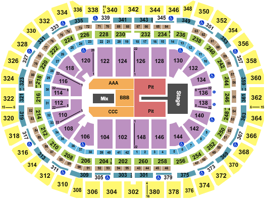 Ball Arena Billie Eilish Seating Chart