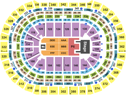 Ball Arena Blink 182 Seating Chart