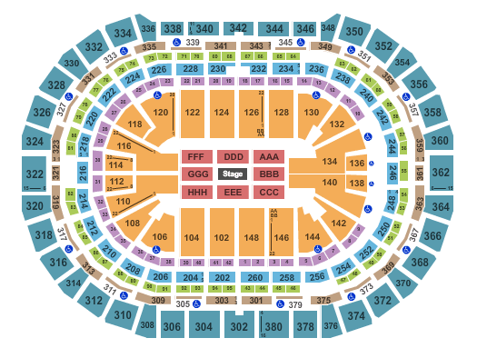 Ball Arena Center Stage 2 Seating Chart