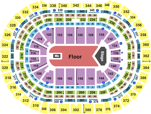 Ball Arena Chance The Rapper Seating Chart