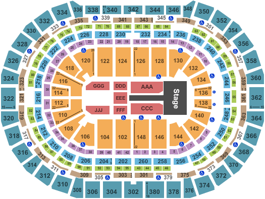 Ball Arena Coldplay Seating Chart