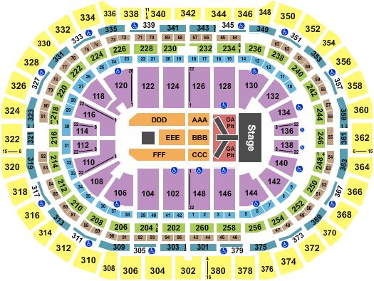 Ball Arena FGL Seating Chart
