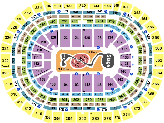 Ball Arena Justin Timberlake Seating Chart