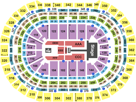 Ball Arena Mana Seating Chart