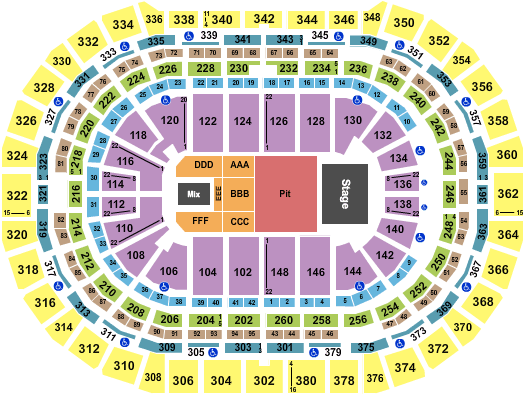 Ball Arena Miranda Lambert Seating Chart