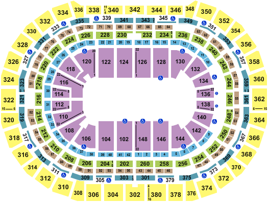 seating chart for Ball Arena - Monster Jam - eventticketscenter.com