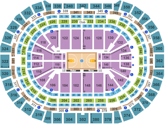 Ball Arena NCAA Basketball Seating Chart