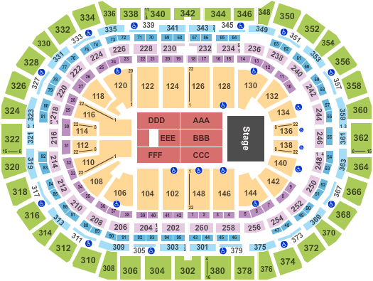 Ball Arena Neil Diamond Seating Chart