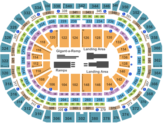 Ball Arena Nitro Circus Seating Chart