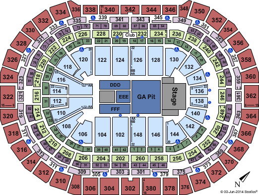 Ball Arena Pearl Jam Seating Chart