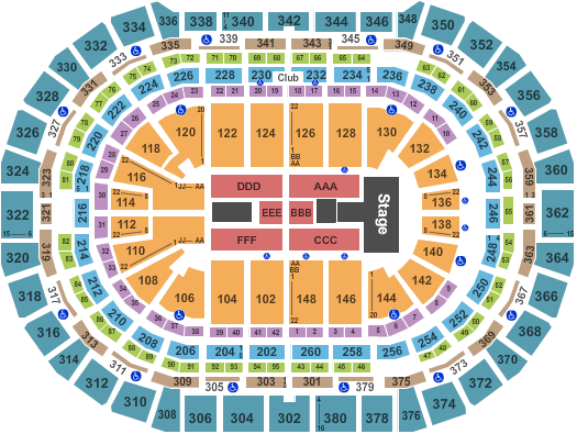 Ball Arena Shania Twain Seating Chart