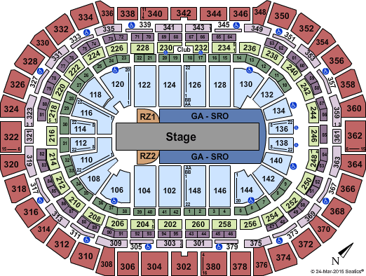 Ball Arena U2 Seating Chart