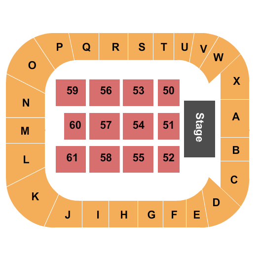 Corner Brook Civic Centre End Stage Seating Chart