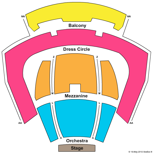 Performing Arts Center at Kent State Tuscarawas End Stage Seating Chart