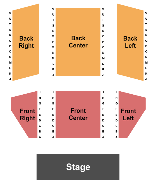 Performing Arts Center - Heard County Endstage Seating Chart