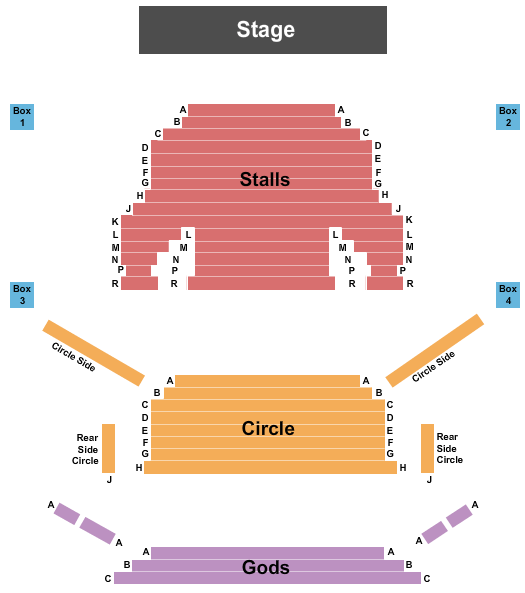 Main Auditorium At Perth Theatre End Stage Seating Chart