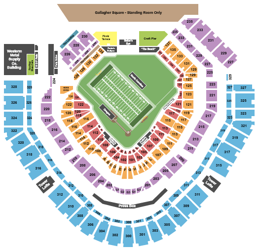 Petco Park 2021 Holiday Bowl Seating Chart
