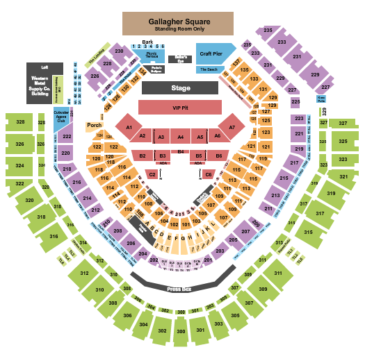 Petco Park Seating Map