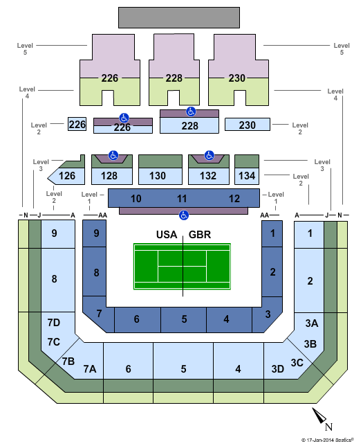Petco Park Tennis Seating Chart