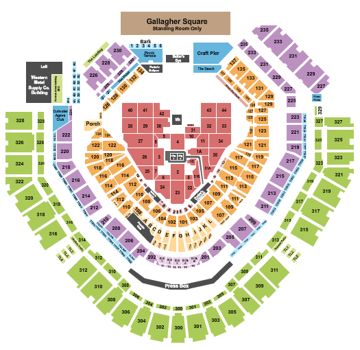 Petco Park WWE: Survivor Series 2 Seating Chart