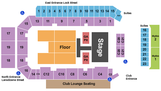 Peterborough Memorial Centre Old Dominion Seating Chart