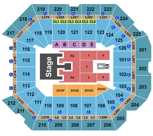 Petersen Events Center Seating Chart