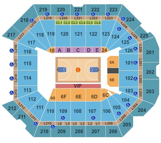 Peterson Center Seating Chart