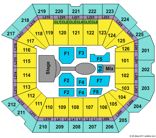 Petersen Events Center Cirque MJ Seating Chart
