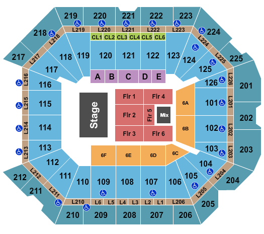Petersen Events Center Endstage 2 Seating Chart